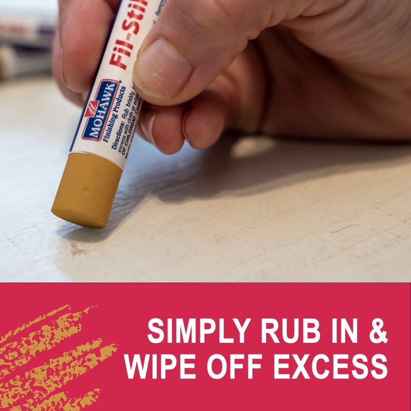 MOHAWK Fill Stick (Fil-Stik) Putty Stick for Wood Repair (Natural Tone)- Rub On Semi-Soft Wax Filler Stick - Image 2